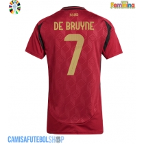 Camisa de time de futebol Bélgica Kevin De Bruyne #7 Replicas 1º Equipamento Feminina Europeu 2024 Manga Curta